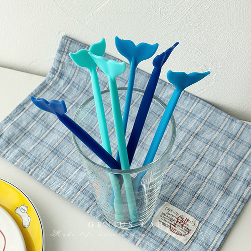 创意酒精调酒棒美人鱼鲸鱼搅拌棒