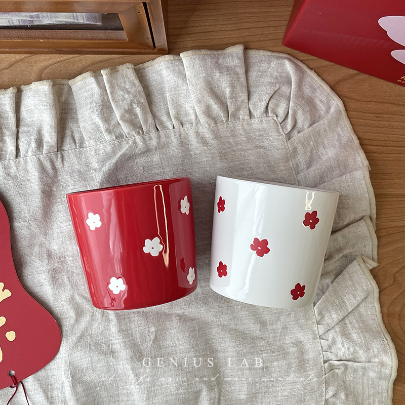 花好月圆洗漱对杯新婚礼物