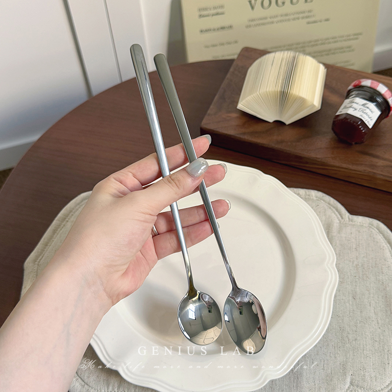精致质感304不锈钢22cm搅拌勺
