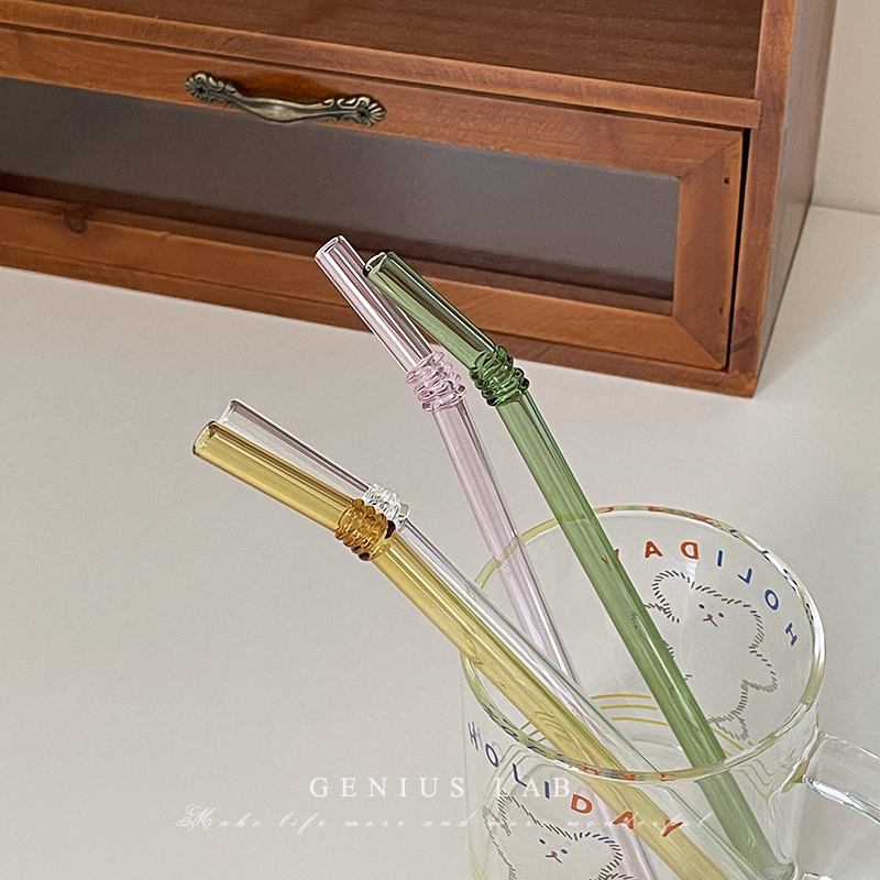 多种颜色耐热玻璃18CM长