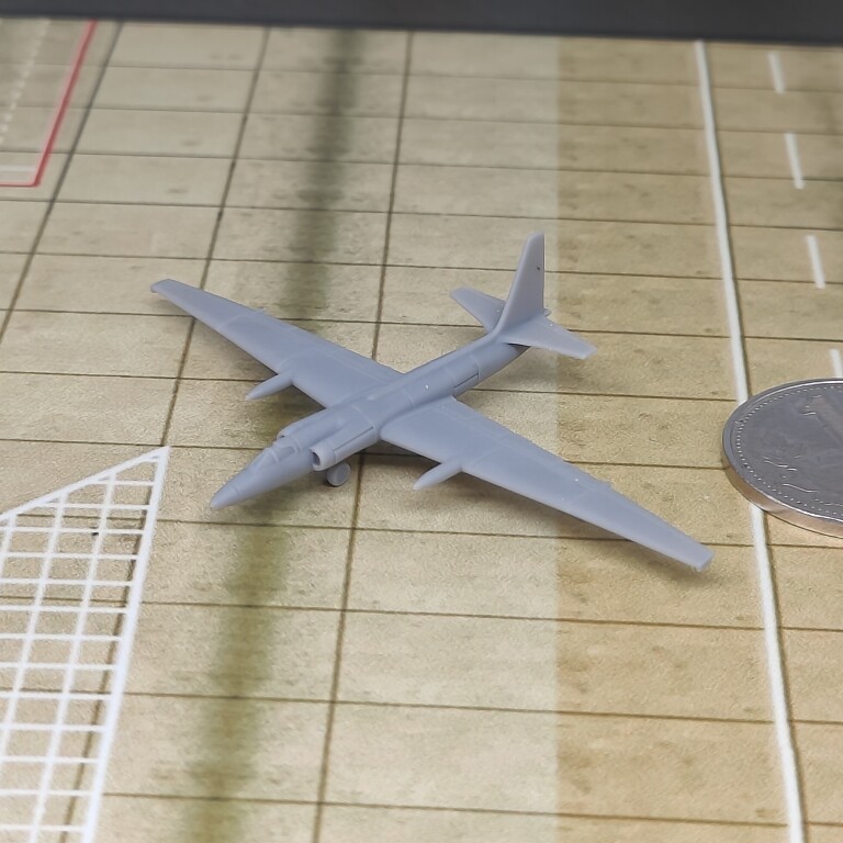 u2侦察机 树脂白模 1/350/700飞机战机微缩模型 ac433