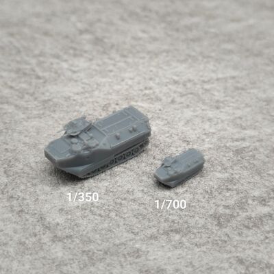 AAVP-7A1两栖装甲车 树脂白模 1/350/700坦克战车微缩模型 TK448