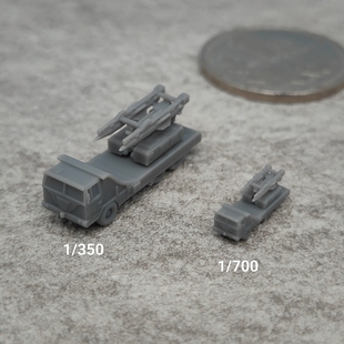 红旗12A防空导弹 树脂白模 1/350/700坦克战车微缩模型 TK237