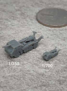 PCL-181卡车炮 树脂白模 1/350/700坦克战车微缩模型 TK206
