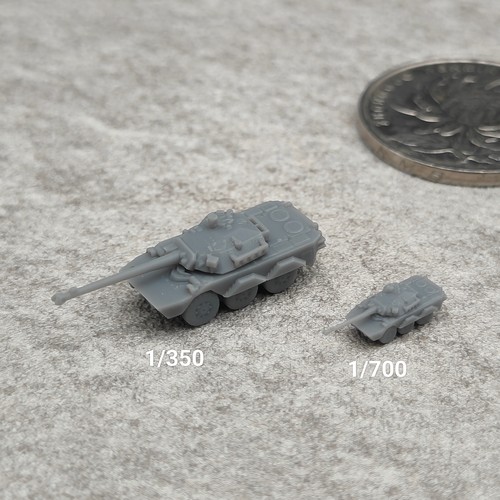 AMX10 RC装甲车 树脂白模 1/350/700坦克战车微缩模型  TK857