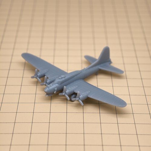 B17G轰炸机 树脂白模 1/350/700飞机战机微缩模型 AC001
