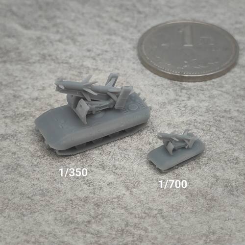 莱茵女儿导弹车 树脂白模 1/350/700坦克战车微缩模型 TK022