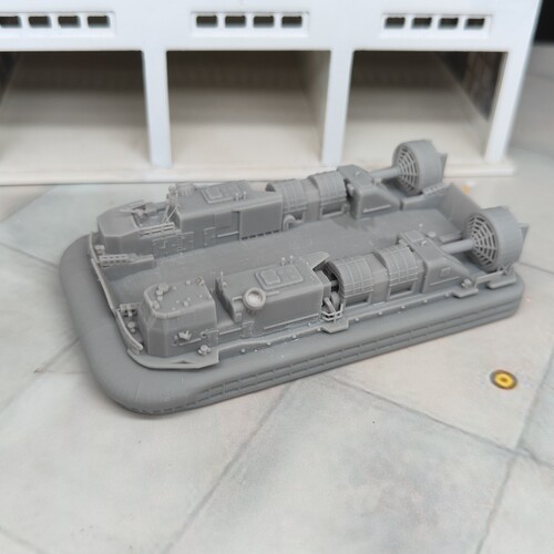 1/350/700海军726气垫船登陆艇树脂白模模型 WS004