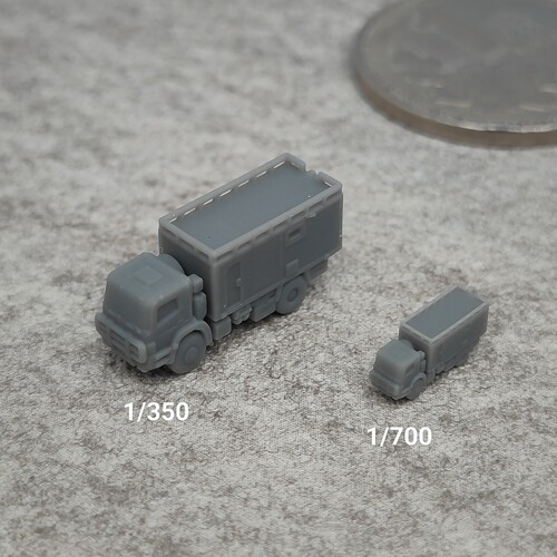 后勤保障通讯指挥车 树脂白模 1/350/700坦克战车微缩模型 TK242