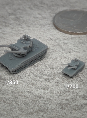 豹2神射手防空车 树脂白模 1/350/700坦克战车微缩模型 TK084