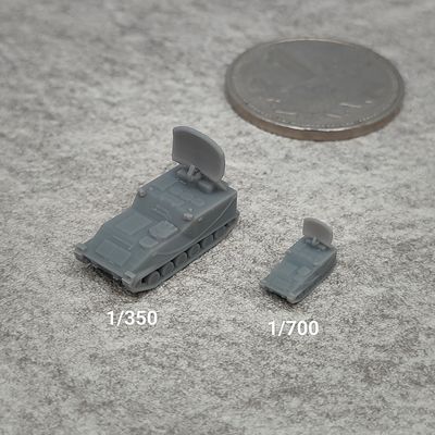 95式防空指挥车 树脂白模 1/350/700坦克战车微缩模型 TK202