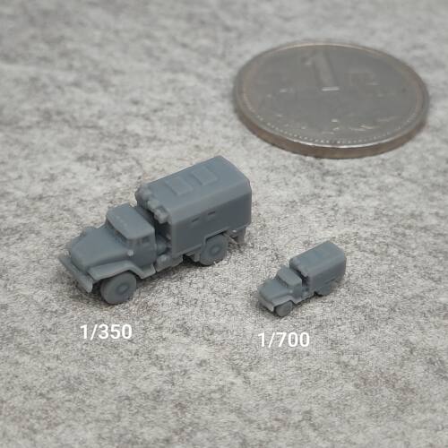 乌拉尔4320卡车 树脂白模 1/350/700坦克战车微缩模型 TK169