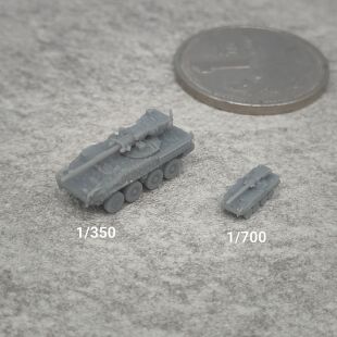 斯崔克M1128 树脂白模 1/350/700坦克战车微缩模型 TK445