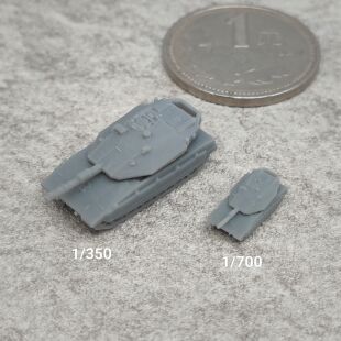 梅卡瓦Mk4坦克 树脂白模 1/350/700坦克战车微缩模型 TK834