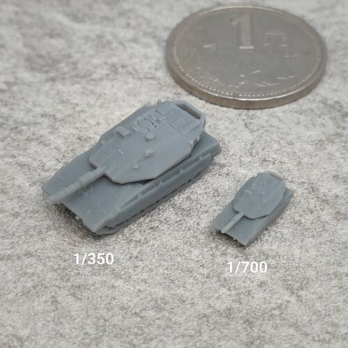 梅卡瓦Mk4坦克 树脂白模 1/350/700坦克战车微缩模型 TK104