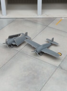 F4F野猫舰载机 树脂白模 1/350/700 二战战机微缩模型 AC003