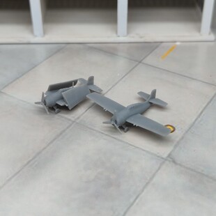 F4F野猫舰载机 树脂白模 1/350/700 二战战机微缩模型 AC003