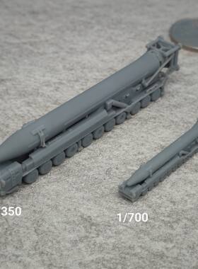 火星16洲际导弹 树脂白模 1/350/700坦克战车微缩模型 TK094