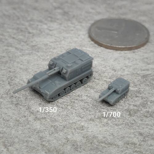 PLZ-05式加榴炮 树脂白模 1/350/700坦克战车微缩模型 TK215