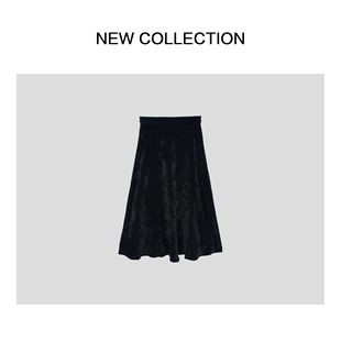 女士优雅百搭黑色长裙 E5F56010