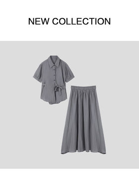 新款短袖衬衫+裙子套装 D352562B-2225