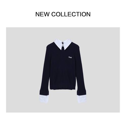 休闲通勤风针织上衣 X1538007-8007