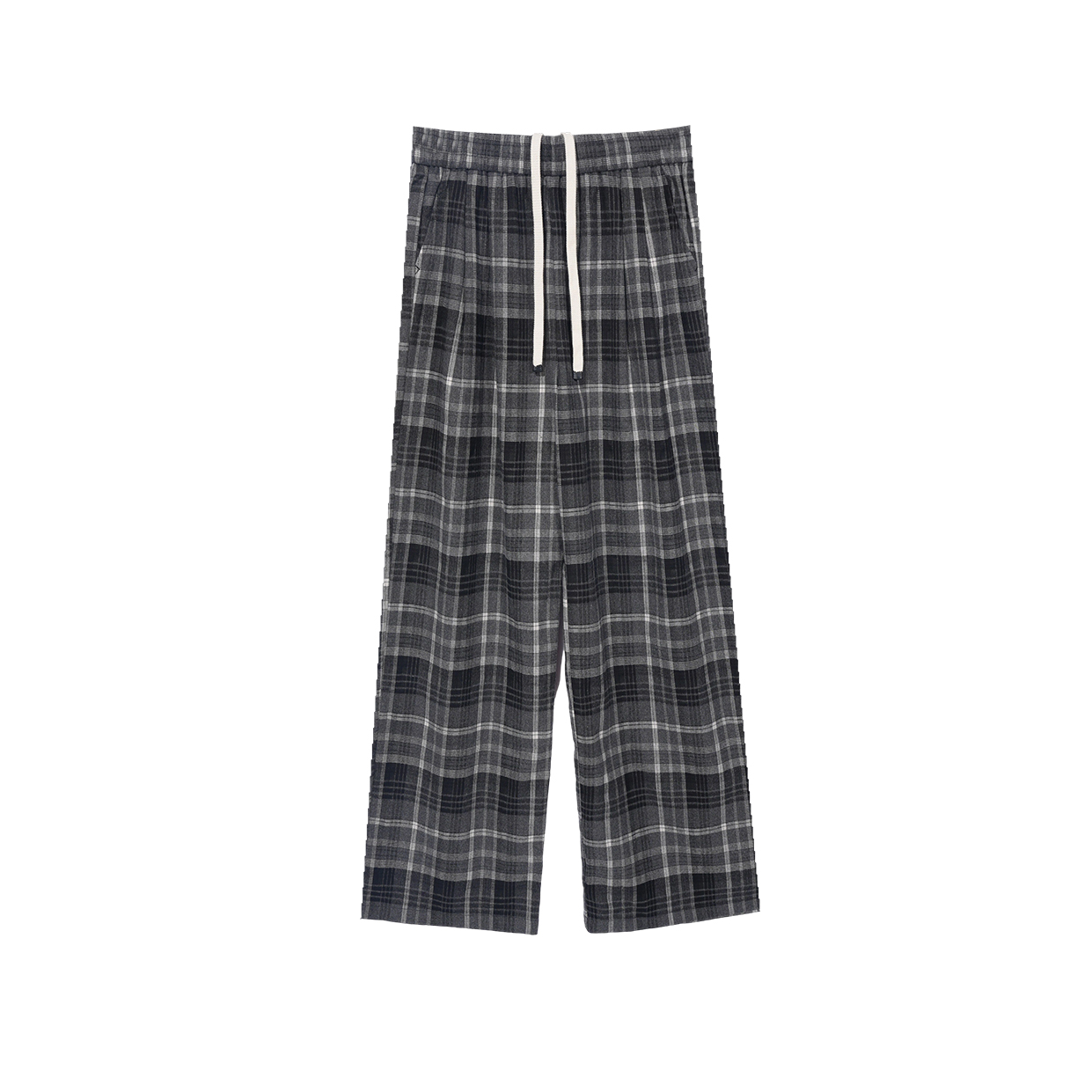 K3F58001 女士春秋休闲宽松格子裤-8001