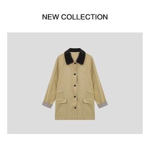 新款轻奢宽松休闲风衣 F3538017