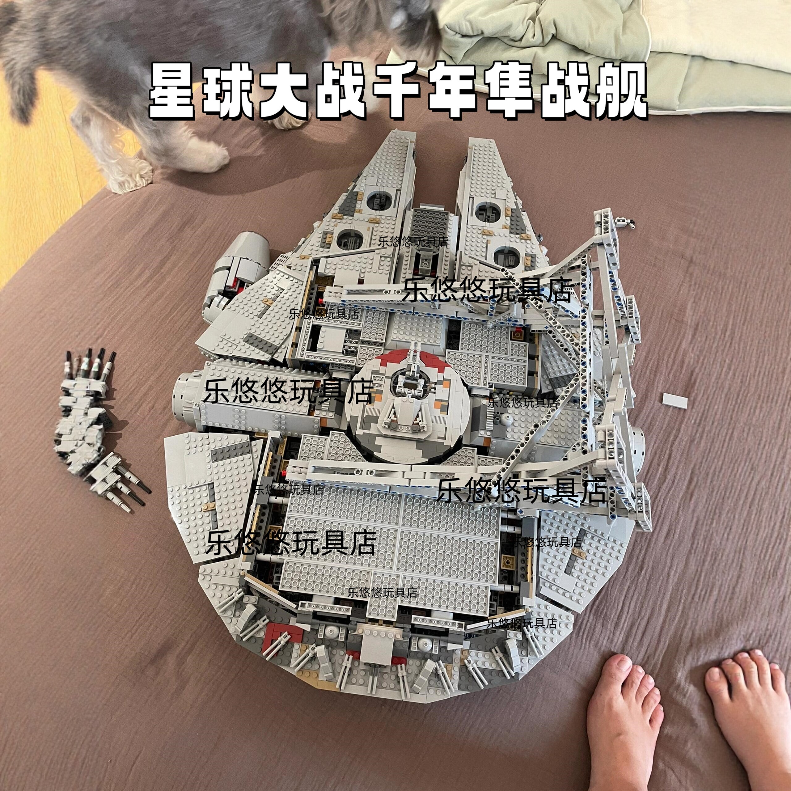 星球大战兼容积木千年隼号高难度巨大型男孩子拼装玩具生日礼物