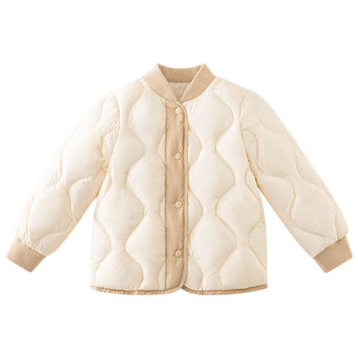 宝宝羽绒服秋冬季男女童保暖内胆小童立领轻薄棒球服儿童百搭外套