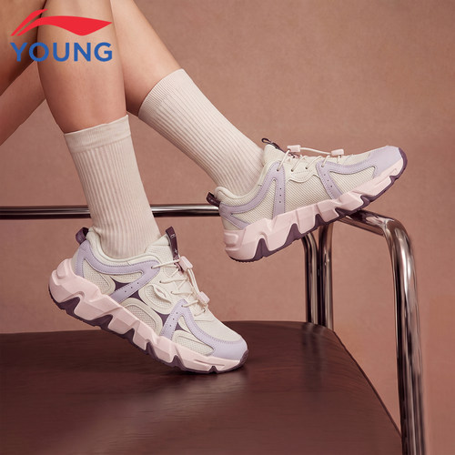 李宁儿童运动鞋女童复古老爹鞋