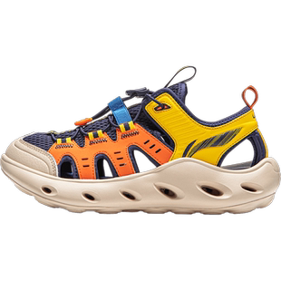 李宁儿童包头凉鞋男童2026夏季新款女孩网面透气镂空可下水溯溪鞋