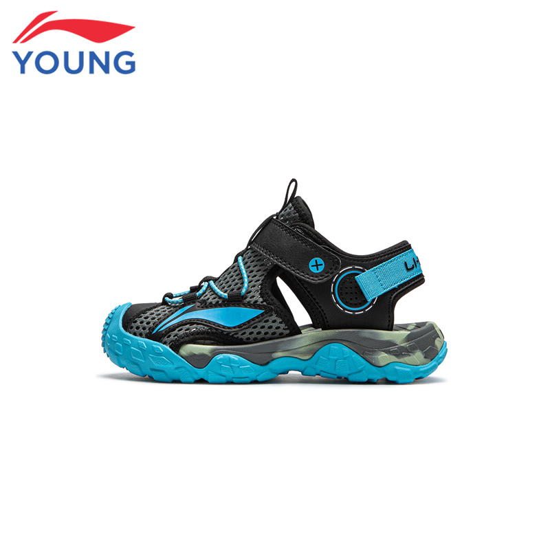 李宁男女小童包头运动凉鞋新款