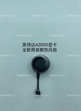 Nvidia 英伟达 RTX A2000 a2000 6GB 12GB显卡 原装散热风扇