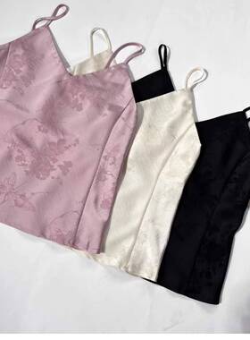 提花吊带内搭修身气质百搭背心2025A7223-阿珍