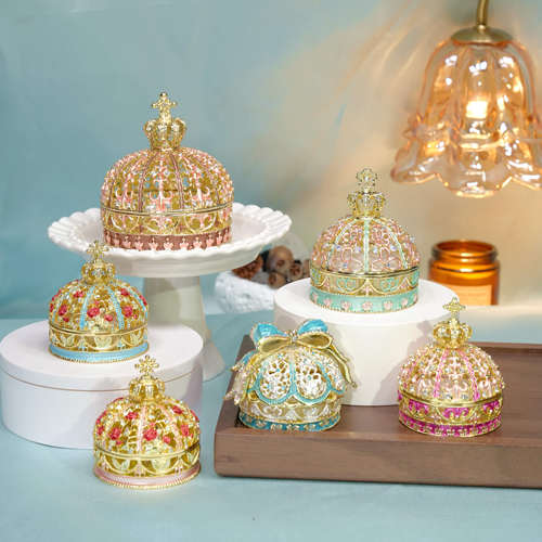 皇冠系列公主婚礼对戒首饰盒