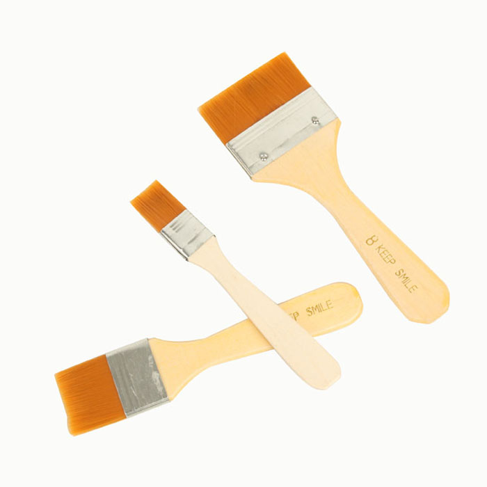 儿童绘画尼龙底纹板刷尼龙毛排刷油画笔丙烯画刷排笔刷美术手墙绘