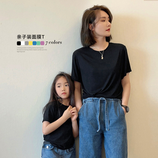 母女上衣休闲百搭 陈大猪女童T恤短袖 2025夏季 新款 轻薄舒适亲子装