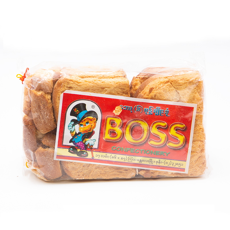正宗boss面包泡鲁达材料包干面包泰国冷饮饼干缅甸大老板250g/袋