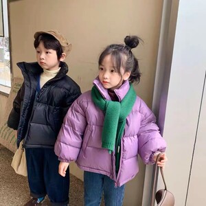 立领羽绒服秋冬新款潮流装白鸭绒洋气外套儿童衣服2023新款女孩