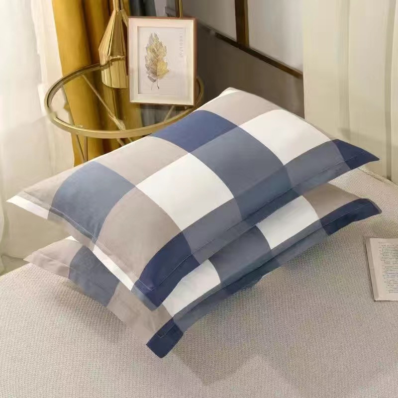 【福利款枕套】高档枕头套一对家用磨毛加厚单人48*74cm