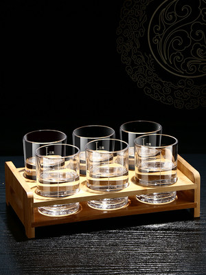 二两三两白酒杯带刻度烈酒杯套装