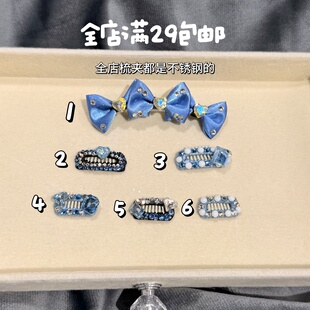 高级不锈钢宠物发夹bb夹碎毛夹原创狗狗发夹马尔济斯约克夏发夹