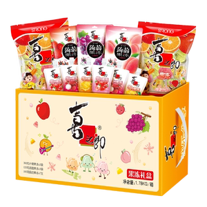 喜之郎新年货礼盒果冻海苔礼箱儿童休闲零食大礼包囤货送礼品
