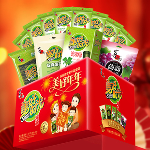 喜之郎美好时光海苔果冻零食大礼包207克/12袋食礼包年货礼盒新年
