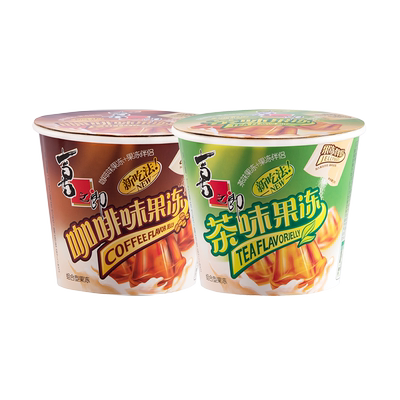 喜之郎咖啡果冻茶冻117g桶装粘粉儿童童年解馋零食小吃休闲食品