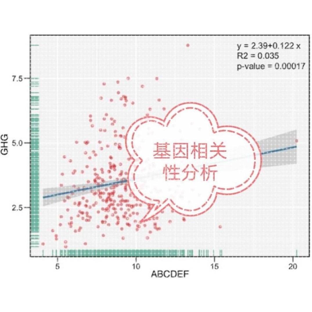 曲线拟合直线拟合数据分析相关性分析生信医学R语言画图
