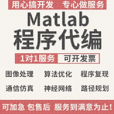 matlab代码帮做代编程彷真通信图像处理深度学习神经网络程序代编
