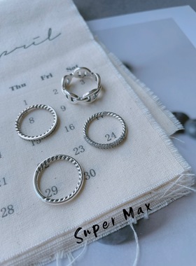 韩版东大门纯银925简约锆石