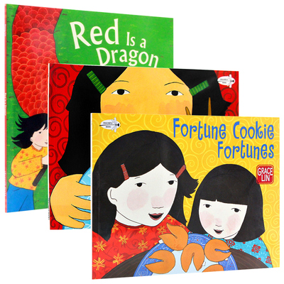 中国节日相关绘本3册英文原版